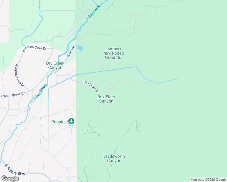 map of restaurants, bars, coffee shops, grocery stores, and more near 1653 Rosanna Lane in Alpine