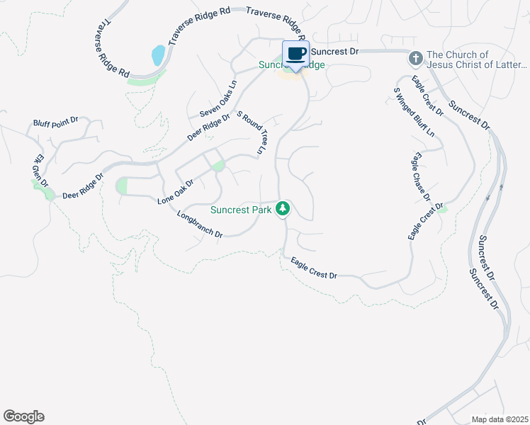 map of restaurants, bars, coffee shops, grocery stores, and more near 1962 South Oak Summit Drive in Draper