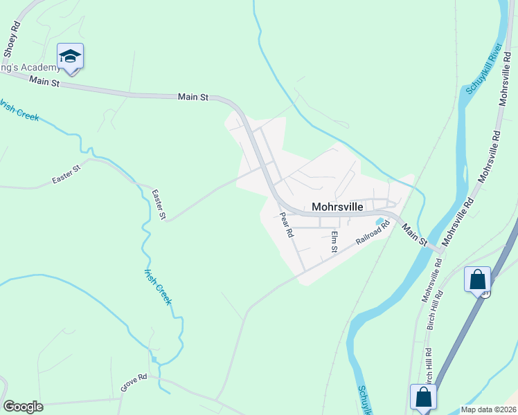 map of restaurants, bars, coffee shops, grocery stores, and more near 52 Pear Road in Mohrsville