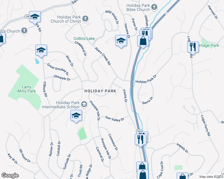 map of restaurants, bars, coffee shops, grocery stores, and more near 145 Holiday Park Drive in Pittsburgh