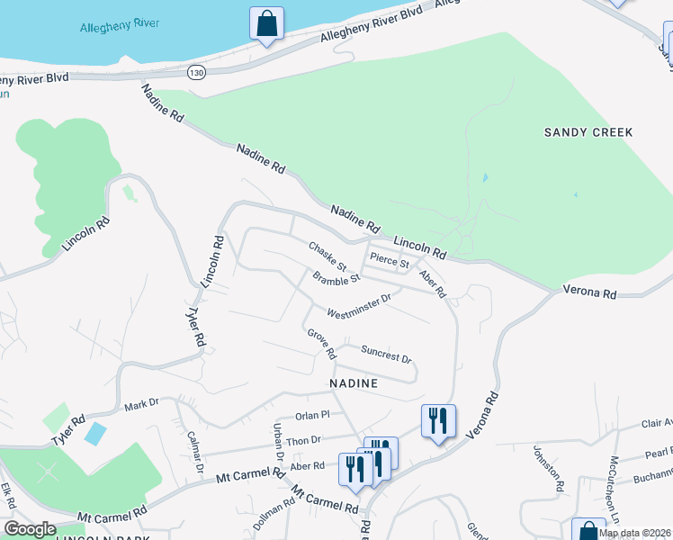 map of restaurants, bars, coffee shops, grocery stores, and more near 8178 Chaske Street in Verona