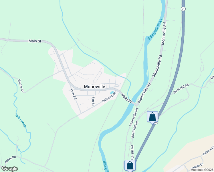 map of restaurants, bars, coffee shops, grocery stores, and more near 342 Main Street in Mohrsville
