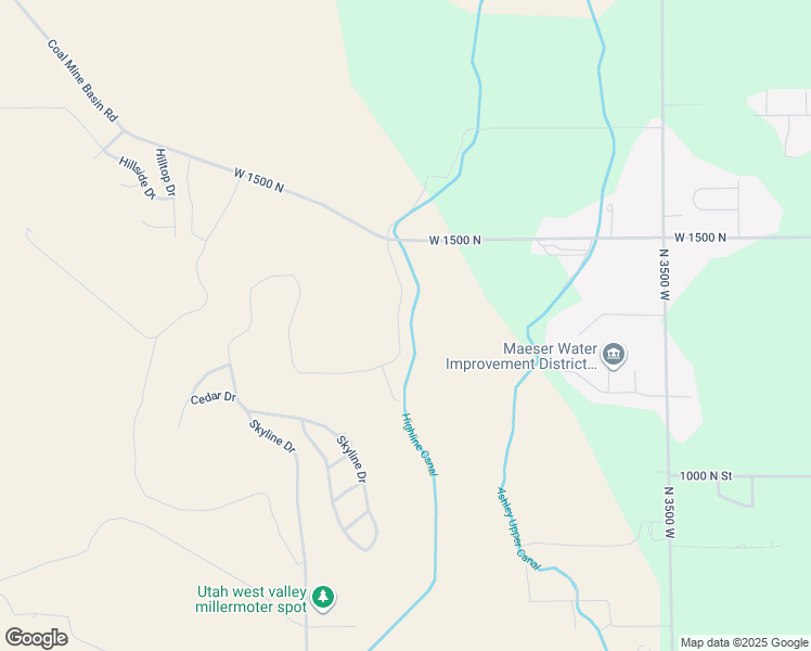 map of restaurants, bars, coffee shops, grocery stores, and more near 1320 North 4075 West in Vernal