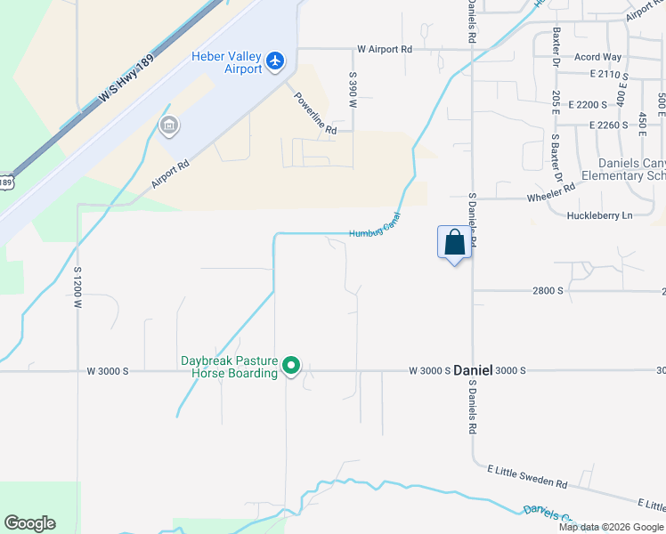 map of restaurants, bars, coffee shops, grocery stores, and more near 372 West 3000 South in Heber City