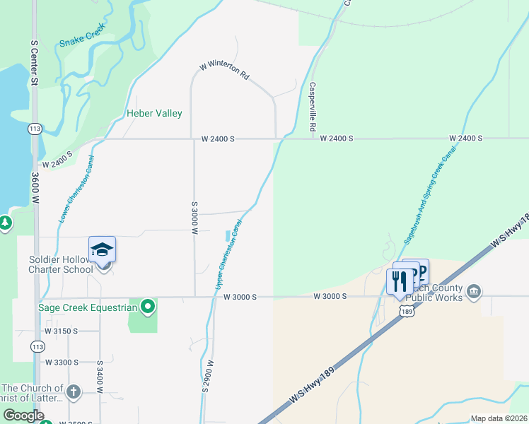 map of restaurants, bars, coffee shops, grocery stores, and more near 2795 Eiger Drive in Heber City
