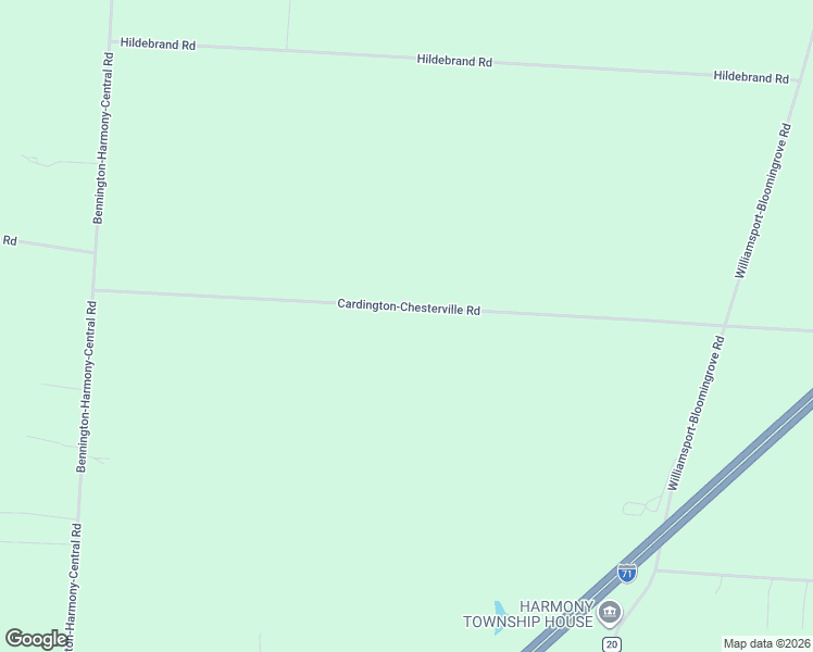 map of restaurants, bars, coffee shops, grocery stores, and more near 5064 County Road 23 in Cardington