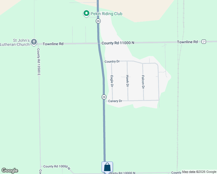 map of restaurants, bars, coffee shops, grocery stores, and more near 10548-10848 Illinois 29 in Green Valley