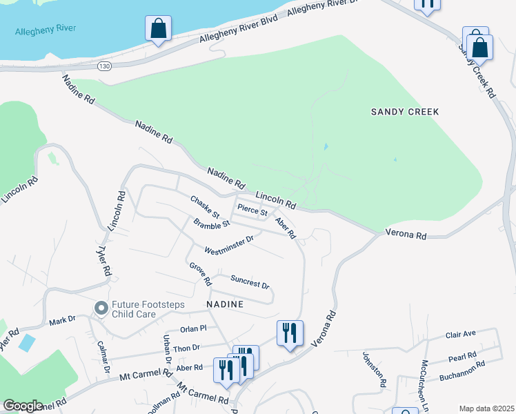 map of restaurants, bars, coffee shops, grocery stores, and more near 8333 Delaware Way in Verona