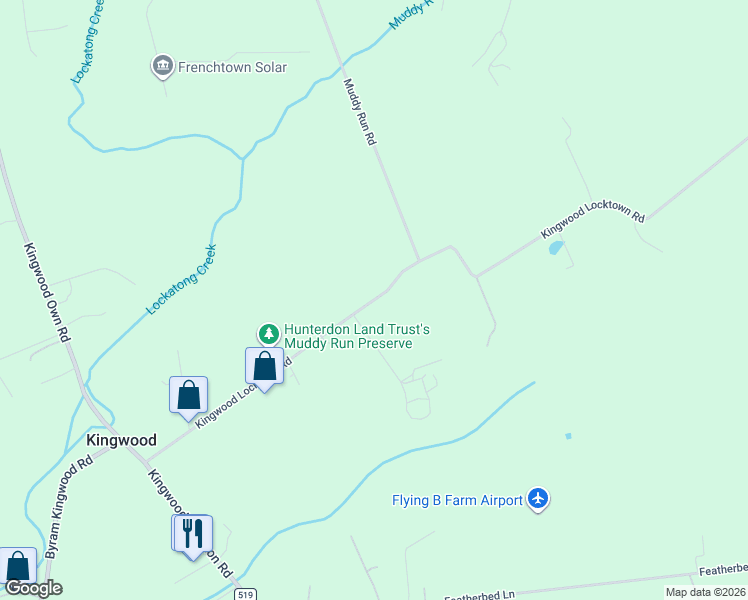 map of restaurants, bars, coffee shops, grocery stores, and more near 173 Kingwood Locktown Road in Stockton