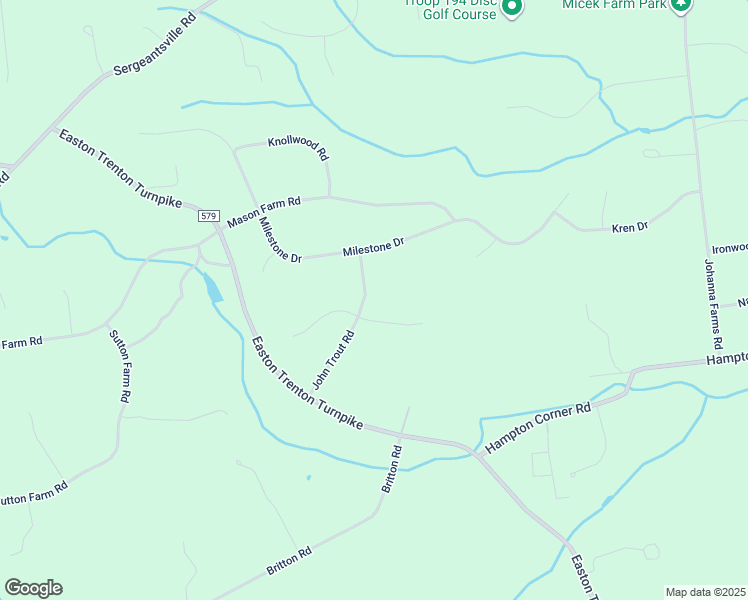 map of restaurants, bars, coffee shops, grocery stores, and more near 3 John Trout Road in Raritan Township