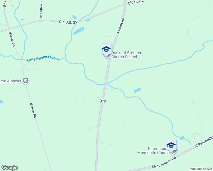 map of restaurants, bars, coffee shops, grocery stores, and more near 5374 4 Point Road in Bethel