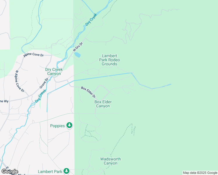 map of restaurants, bars, coffee shops, grocery stores, and more near 1593 Rosanna Lane in Alpine