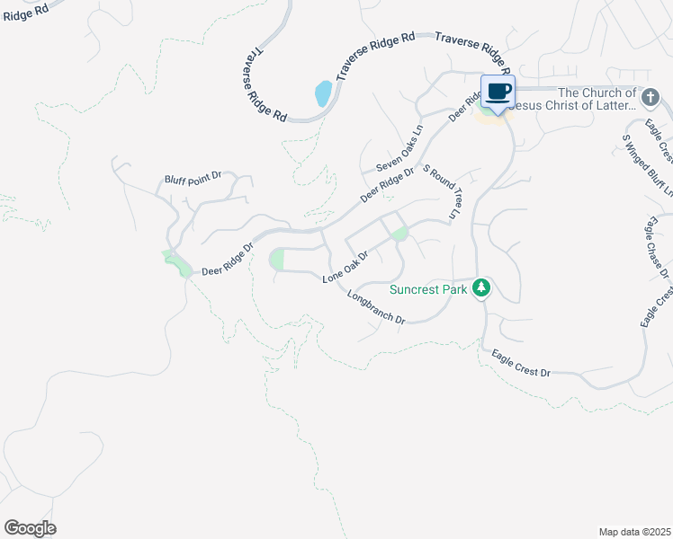 map of restaurants, bars, coffee shops, grocery stores, and more near 1721 East Lone Oak Drive in Draper