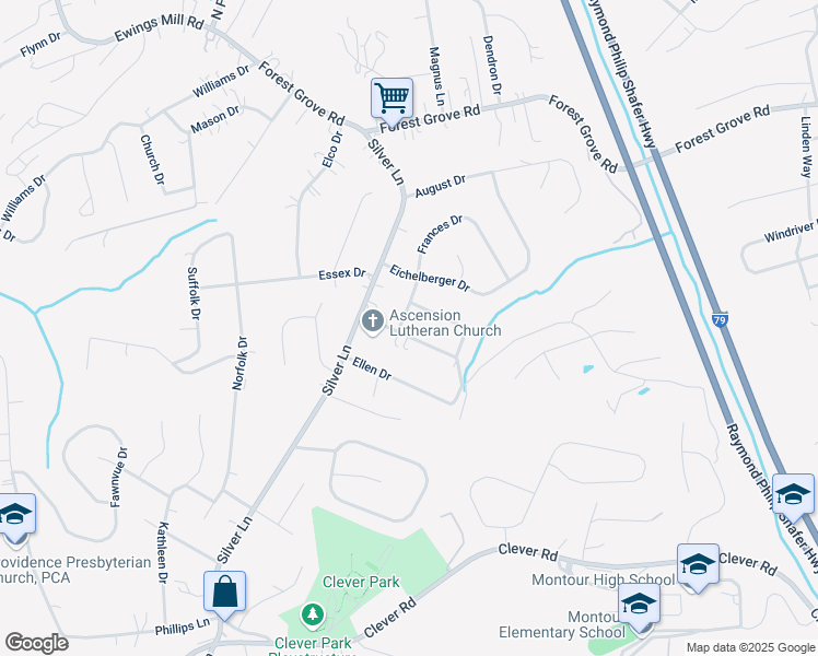map of restaurants, bars, coffee shops, grocery stores, and more near 102 Francis Drive in McKees Rocks