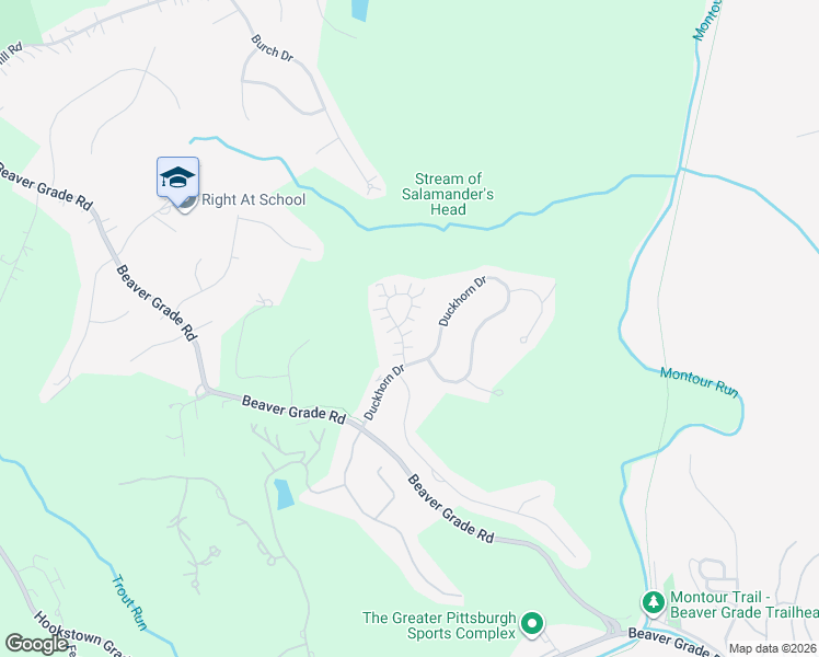 map of restaurants, bars, coffee shops, grocery stores, and more near 7038 Berringer Court in Coraopolis