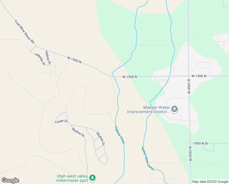 map of restaurants, bars, coffee shops, grocery stores, and more near 1388 North 4075 West in Vernal
