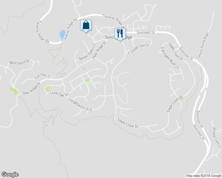 map of restaurants, bars, coffee shops, grocery stores, and more near 15154 Traverse Ridge Road in Draper