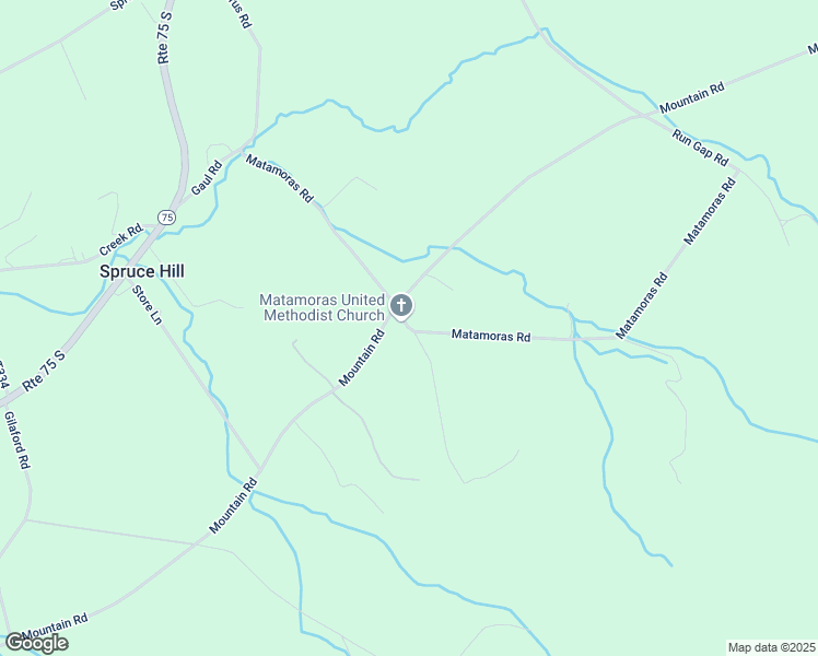 map of restaurants, bars, coffee shops, grocery stores, and more near Matamoras Road in Juniata County
