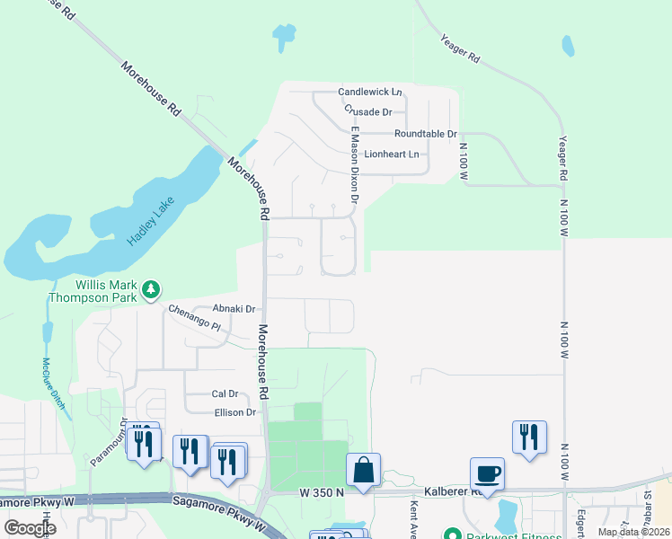 map of restaurants, bars, coffee shops, grocery stores, and more near 161 Vicksburg Lane in West Lafayette