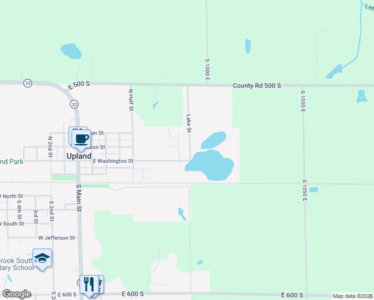 map of restaurants, bars, coffee shops, grocery stores, and more near 169 Lake Street in Upland