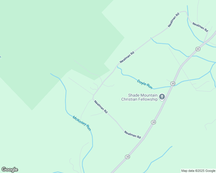 map of restaurants, bars, coffee shops, grocery stores, and more near Sunny Lane in Juniata County
