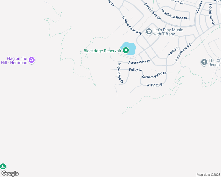 map of restaurants, bars, coffee shops, grocery stores, and more near 15146 Secret Canyon Circle in Herriman