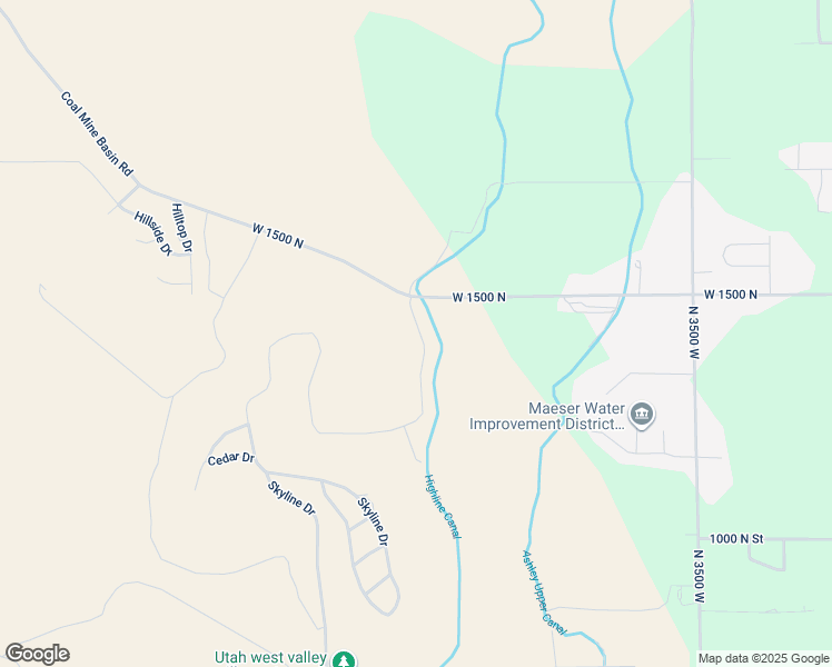 map of restaurants, bars, coffee shops, grocery stores, and more near 1462 North Yellow Hill Dr 4075 West in Vernal