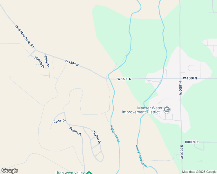 map of restaurants, bars, coffee shops, grocery stores, and more near 1462 North Yellow Hill Dr 4075 West in Vernal