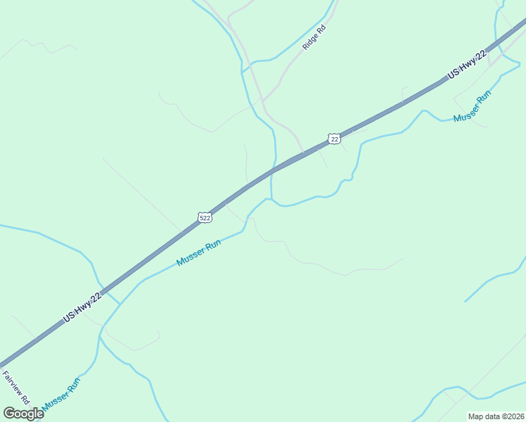 map of restaurants, bars, coffee shops, grocery stores, and more near Cutter Road in McVeytown