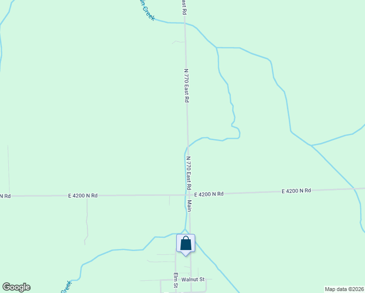 map of restaurants, bars, coffee shops, grocery stores, and more near 42000-42218 North 770 E Road in Rankin