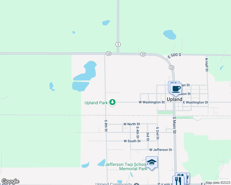 map of restaurants, bars, coffee shops, grocery stores, and more near 717 Catalina Drive in Upland