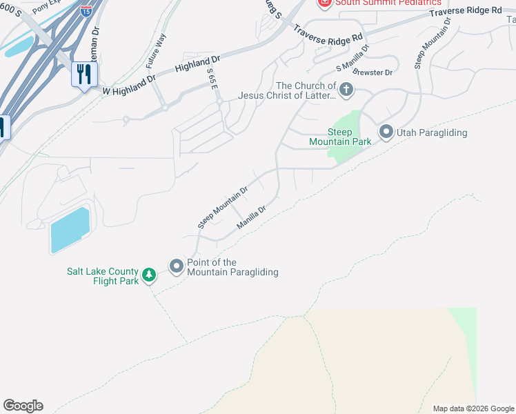 map of restaurants, bars, coffee shops, grocery stores, and more near 152 Manilla Drive in Draper