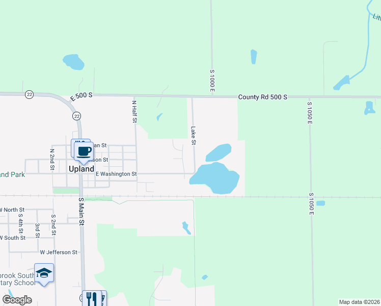 map of restaurants, bars, coffee shops, grocery stores, and more near 169 Lake Street in Upland