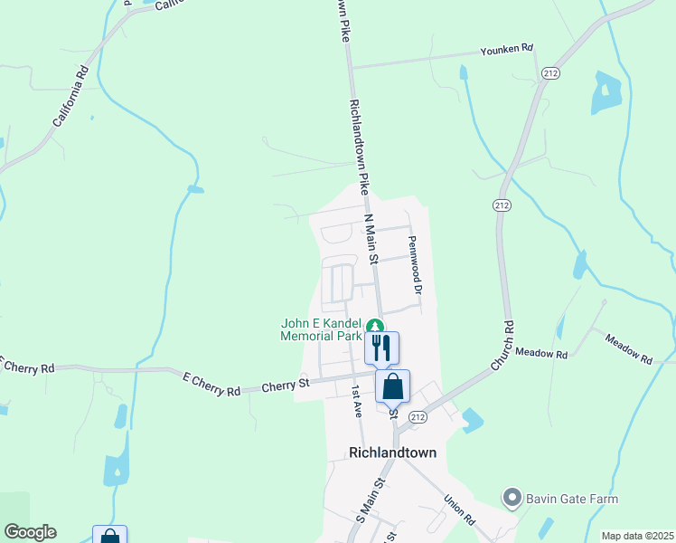 map of restaurants, bars, coffee shops, grocery stores, and more near 235 1st Avenue in Richlandtown