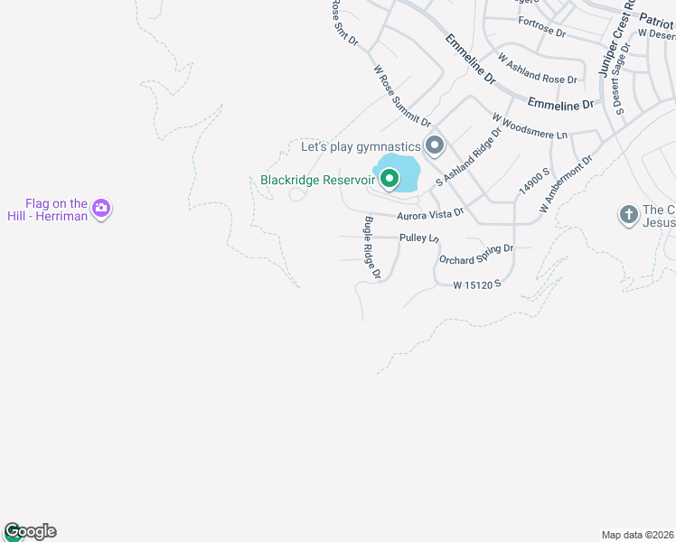 map of restaurants, bars, coffee shops, grocery stores, and more near 5548 Lookout Mesa Circle in Herriman