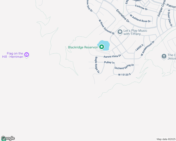 map of restaurants, bars, coffee shops, grocery stores, and more near 5571 Lookout Mesa Circle in Herriman