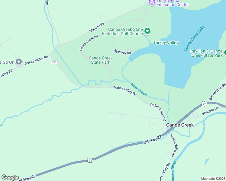 map of restaurants, bars, coffee shops, grocery stores, and more near Canoe Creek Road in Hollidaysburg