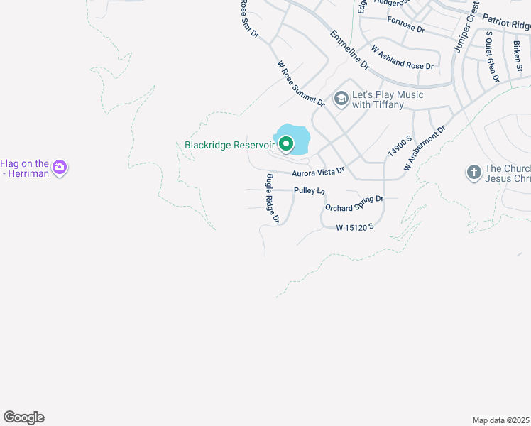 map of restaurants, bars, coffee shops, grocery stores, and more near 5527 Lookout Mesa Circle in Herriman