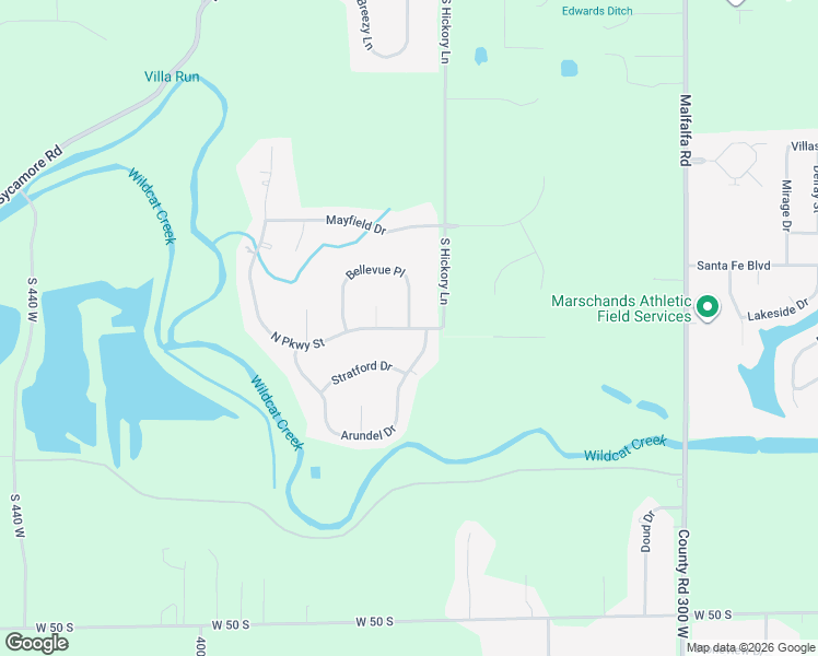 map of restaurants, bars, coffee shops, grocery stores, and more near 933 Bellevue Place in Kokomo