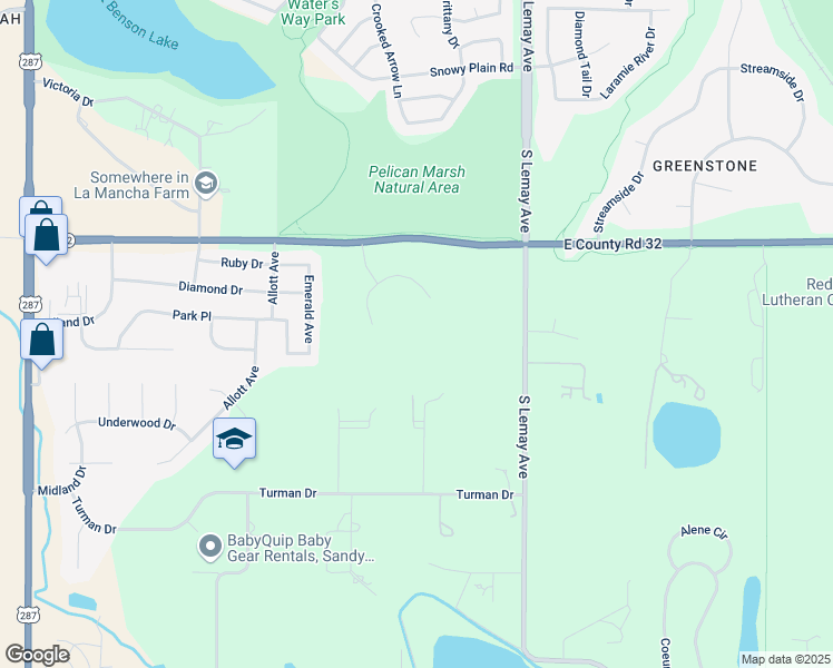 map of restaurants, bars, coffee shops, grocery stores, and more near 921 Terra View Circle in Fort Collins
