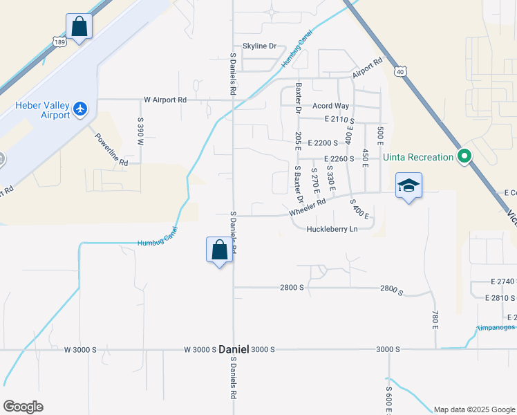 map of restaurants, bars, coffee shops, grocery stores, and more near 120 Huckleberry Lane in Heber City