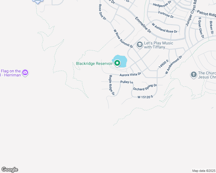 map of restaurants, bars, coffee shops, grocery stores, and more near 5532 Lookout Mesa Circle in Herriman