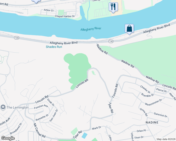 map of restaurants, bars, coffee shops, grocery stores, and more near 1922 Lincoln Road in Verona