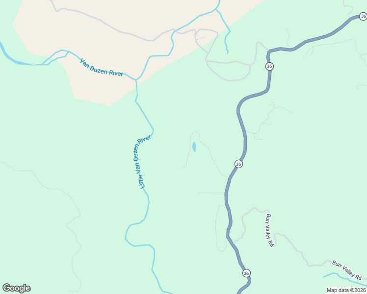 map of restaurants, bars, coffee shops, grocery stores, and more near 40111 California 36 in Bridgeville