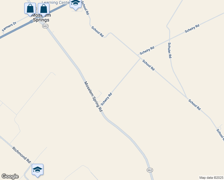 map of restaurants, bars, coffee shops, grocery stores, and more near 619 Scheiry Road in Fleetwood
