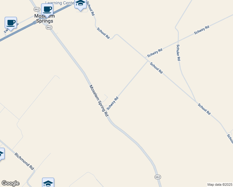 map of restaurants, bars, coffee shops, grocery stores, and more near 619 Scheiry Road in Fleetwood