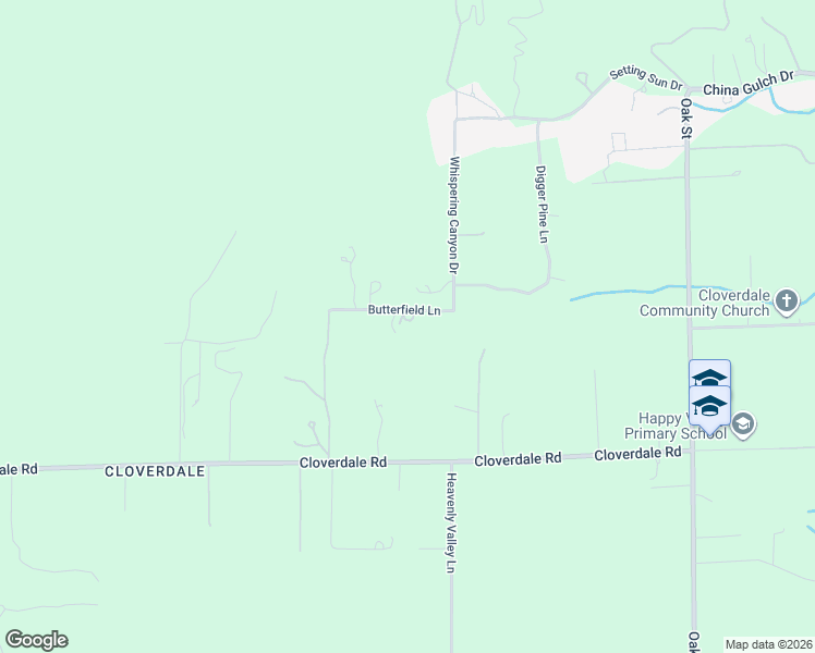 map of restaurants, bars, coffee shops, grocery stores, and more near 15947 Butterfield Lane in Anderson