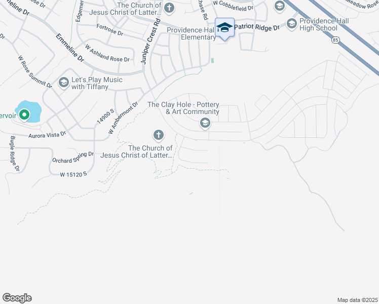 map of restaurants, bars, coffee shops, grocery stores, and more near 4893 West Ridge Rock Circle in Herriman