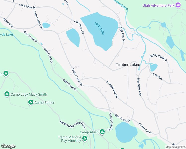 map of restaurants, bars, coffee shops, grocery stores, and more near 9855 East Clubhouse Road in Heber City