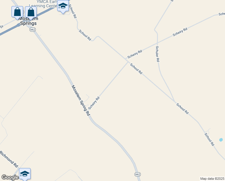 map of restaurants, bars, coffee shops, grocery stores, and more near 604 Scheiry Road in Fleetwood